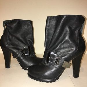 Not too coy leather booties